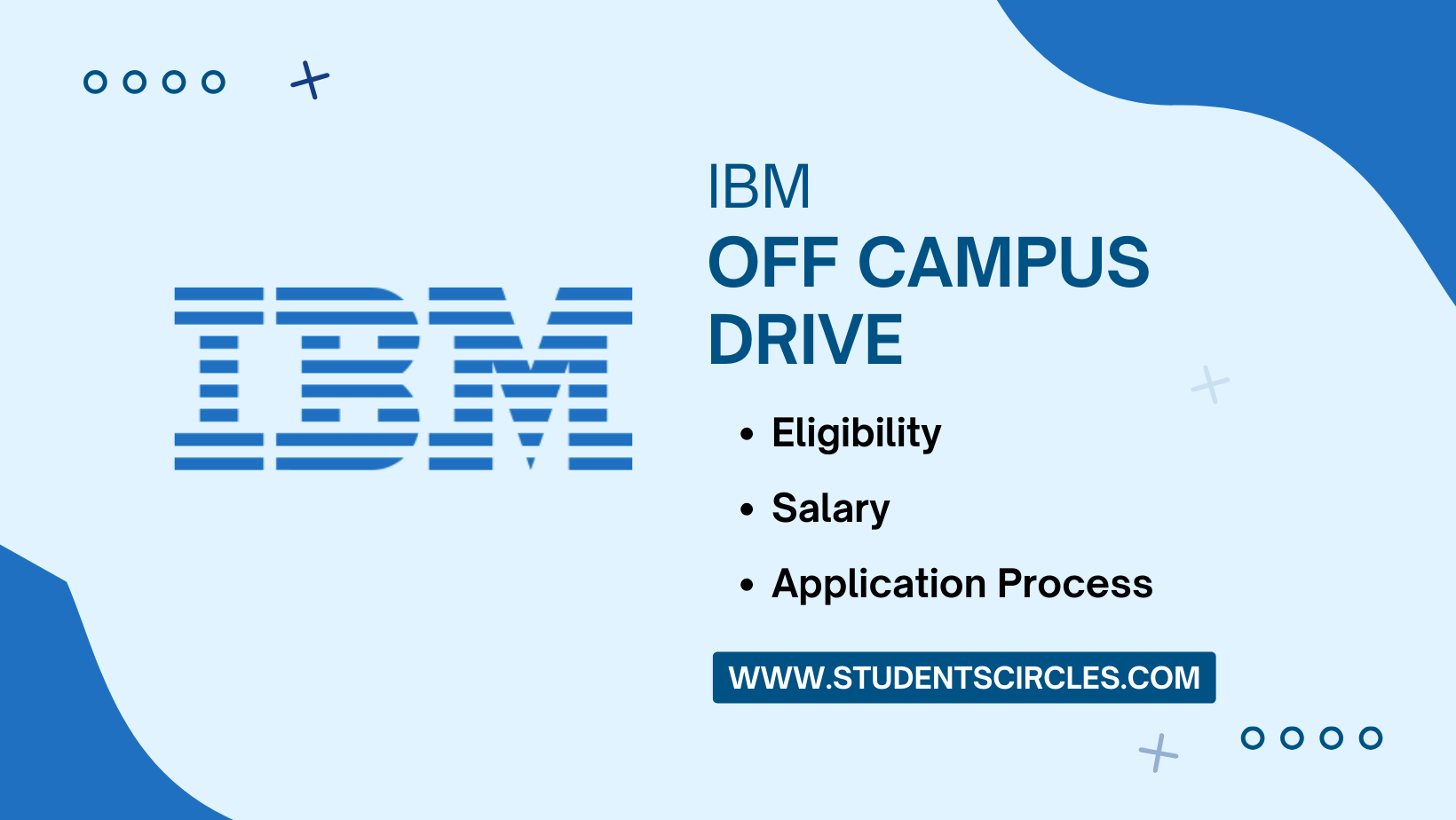 IBM Off Campus Drive 2024 Technical Support Engineer