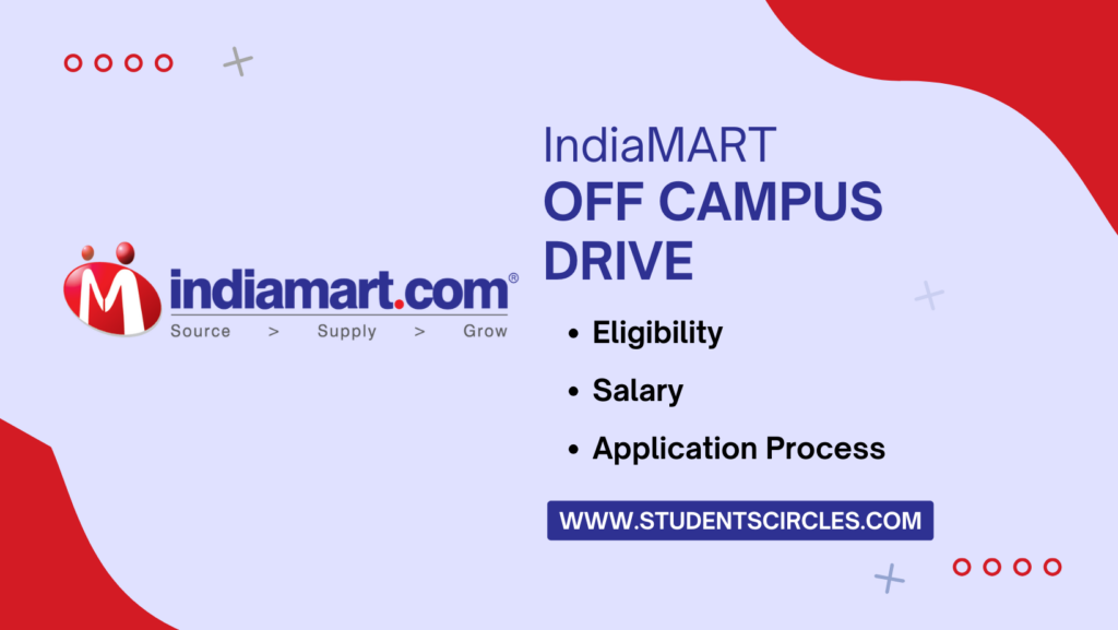 IndiaMART Off Campus Drive