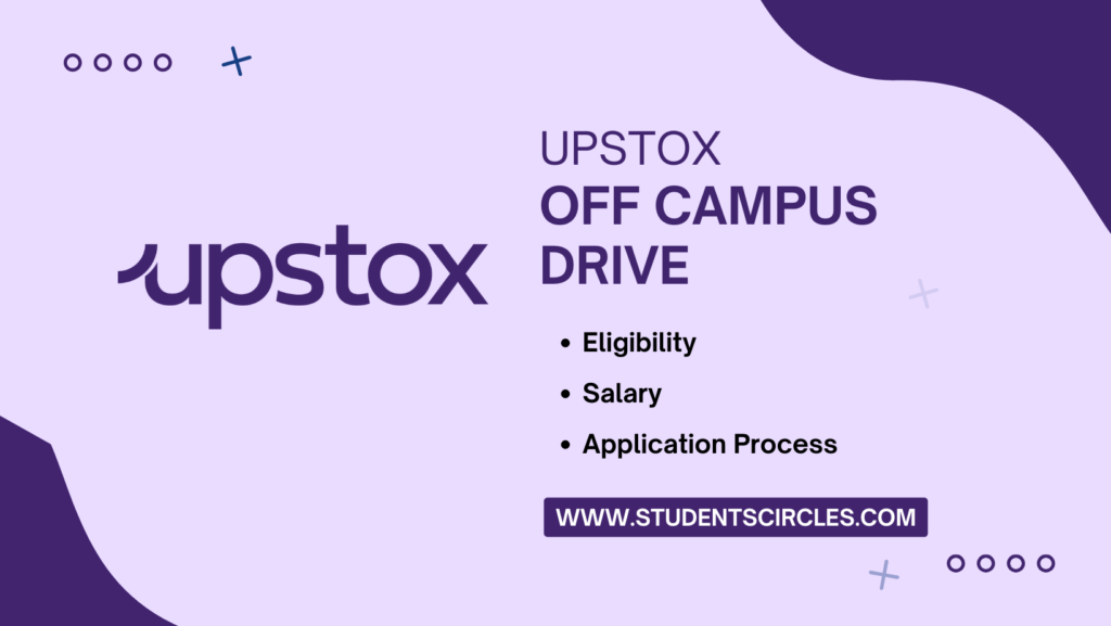 Upstox Off Campus Drive