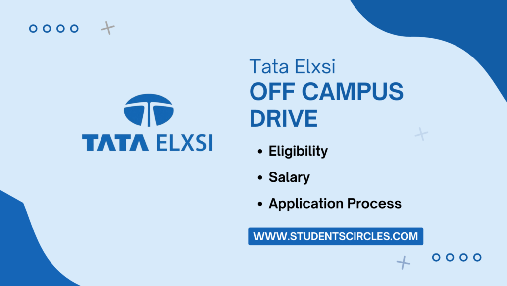 Tata Elxsi Off Campus Drive