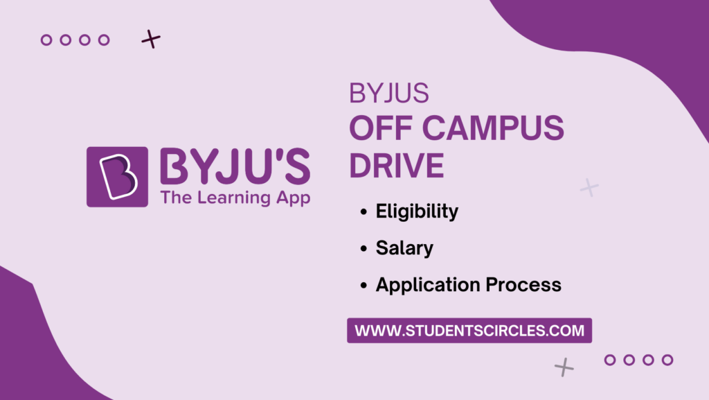 BYJUS Off Campus Drive