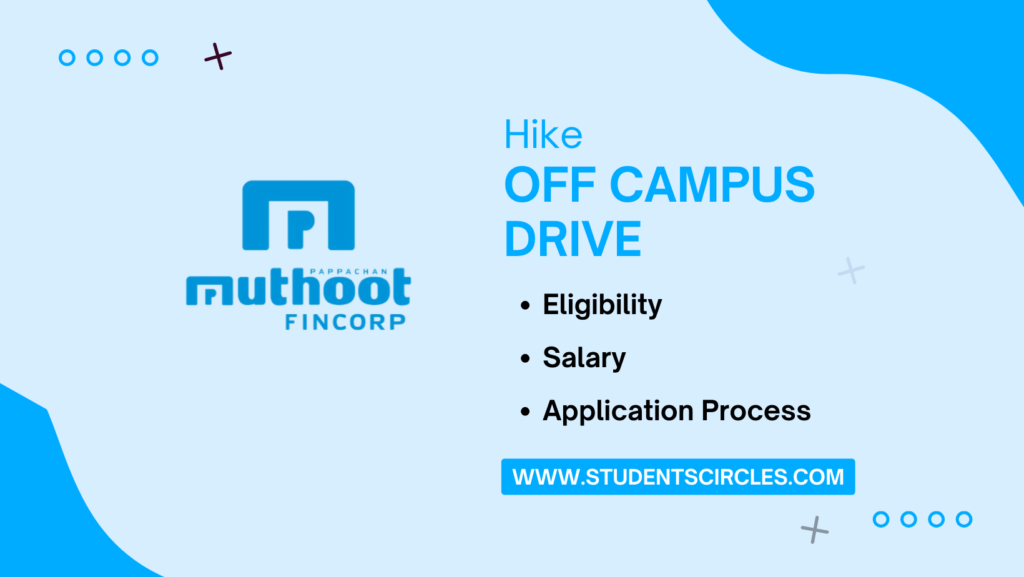 Muthoot Fincorp Off Campus Drive