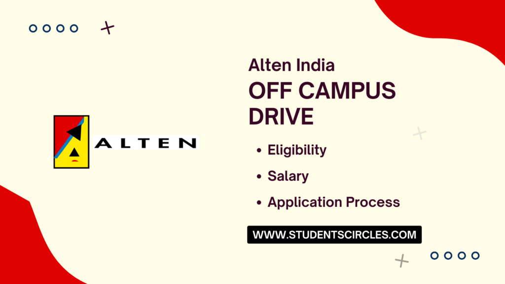 Alten India Off Campus Drive