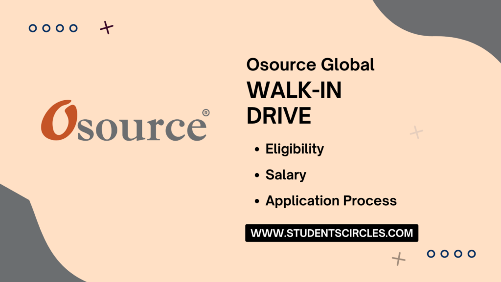 Osource Global Walkin Drive