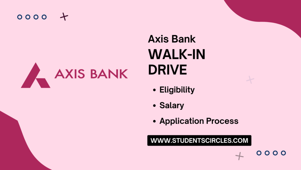 Axis Bank Walkin Drive