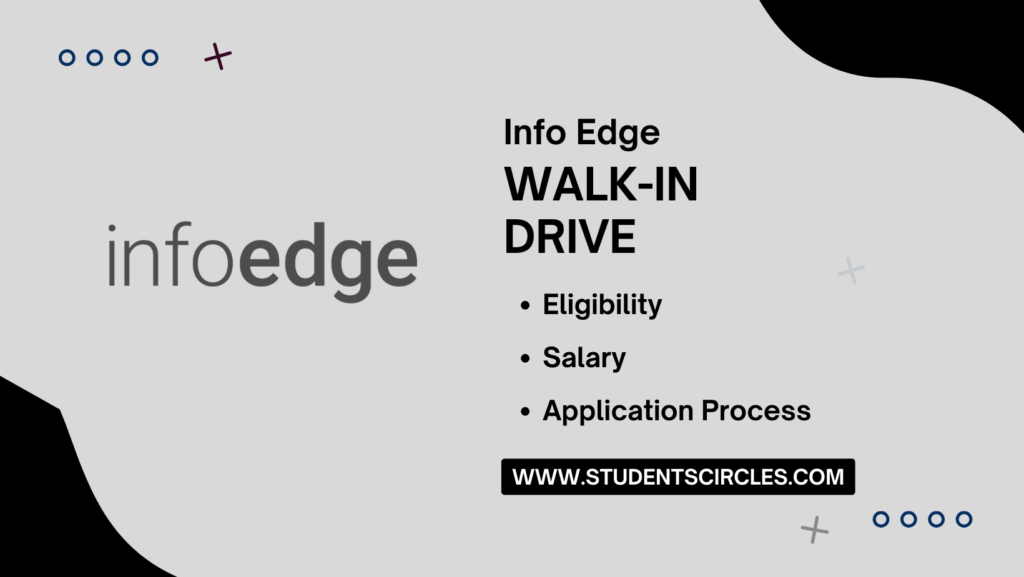 Info Edge Walkin Drive