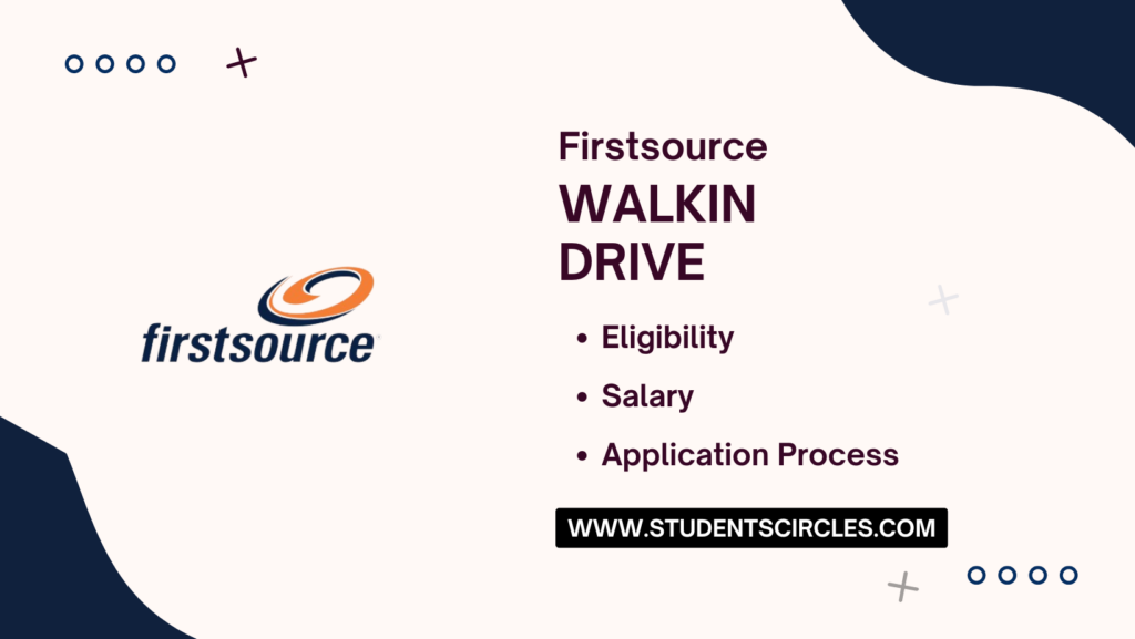 Firstsource Walkin Drive