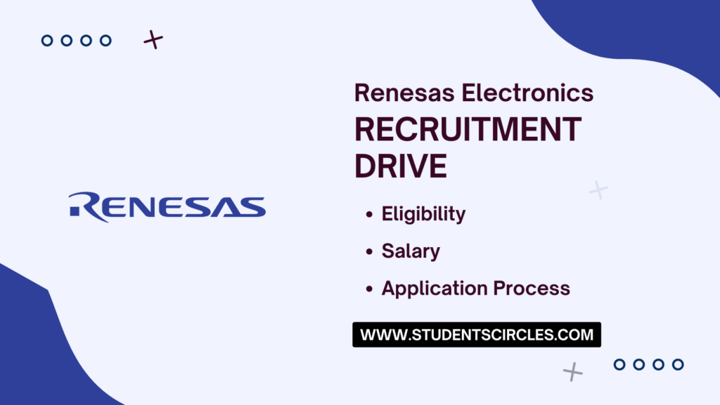 Renesas Electronics Recruitment 