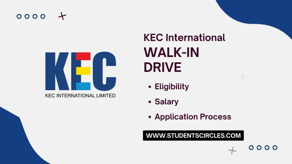 KEC International Walkin Drive